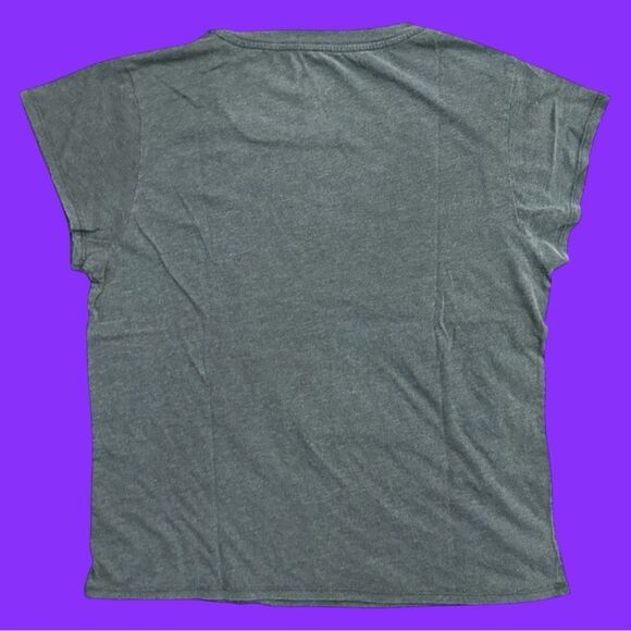 Chaser Elvis Pre-distressed Crop Graphic T-Shirt Mineral Black Mineral Wash Tee - Picture 2 of 12